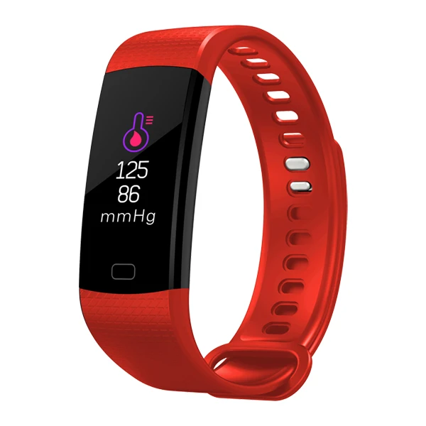 Red MAFAM Y5 Smartwatch электронные умные часы для женщин и мужчин, спортивные часы для бега, скалолазания, шагомер, СВЕТОДИОДНЫЙ цветной экран - Цвет: Red