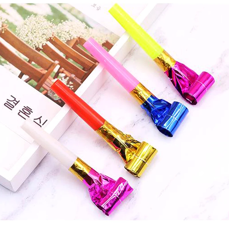 Рулонный бумажный свисток для детвечерние праздников 100 шт. вечеринок детского