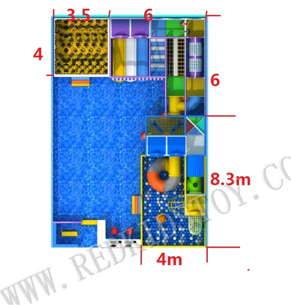 CE утвержденный на заказ океан тематическая детская мягкая игровая площадка для