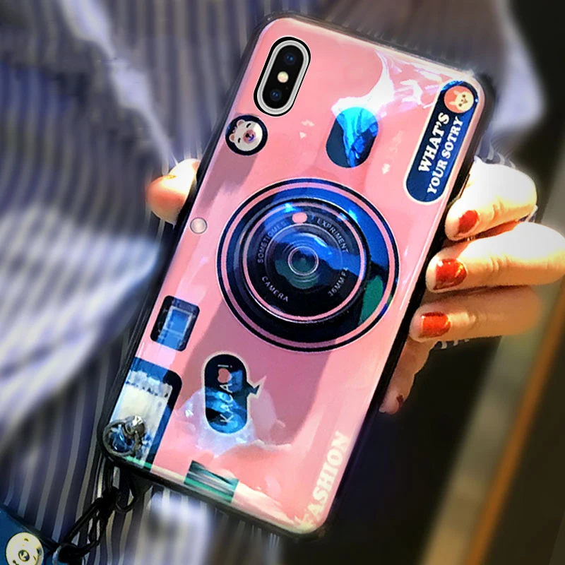 Чехол EXUNTON для камеры iPhone X XS MAX XR TPU мягкий милый чехол s задняя крышка телефона с