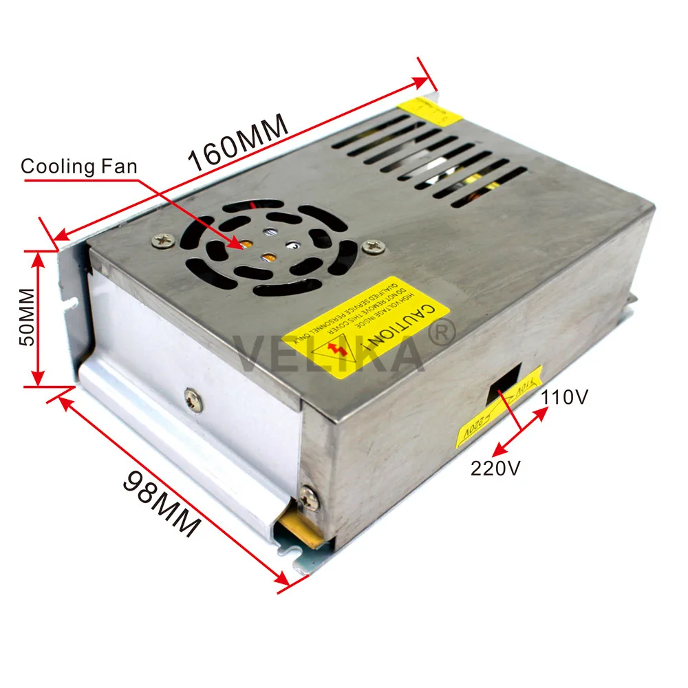 Одиночный выходной источник питания DC15V 16.7A 250W Переключатель драйвер адаптера