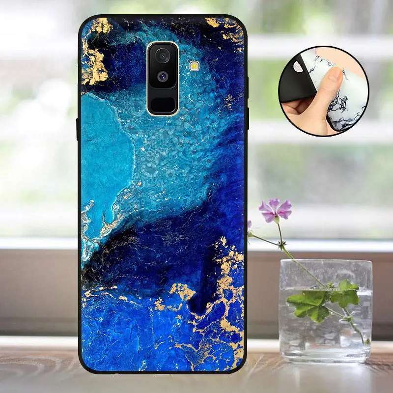 Мягкий A600 A605F чехол для Funda samsung A6 чехол силиконовый матовый задний Чехол для Capas samsung Galaxy A6 Plus чехол бампер - Цвет: LJL