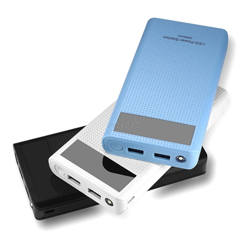 QC3.0 7x18650 зарядное устройство для сотового телефона двойной USB Тип C |