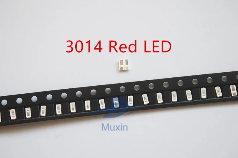 Бесплатная доставка 3014 smd светодиодный красный поверхностный монтаж 3 0*1 4 мм