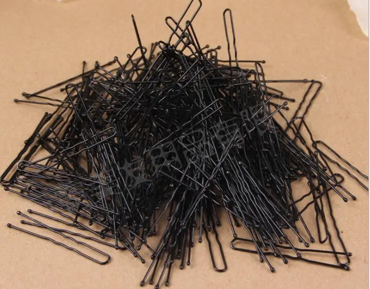 300 шт./компл. Pro волнистые волосы тонкие U Форма металлический зажим-невидимок Медь