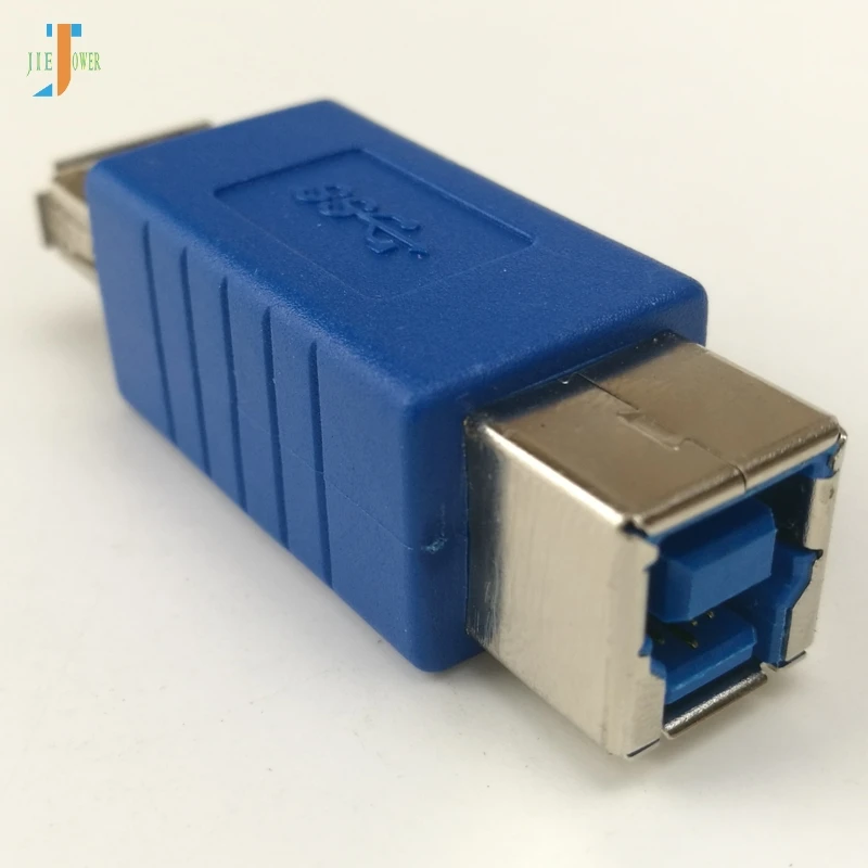 

300 шт./лот Супер Скоростной USB 3,0 Type A Female to 3,0 Type B Женский конвертер принтера адаптер синий