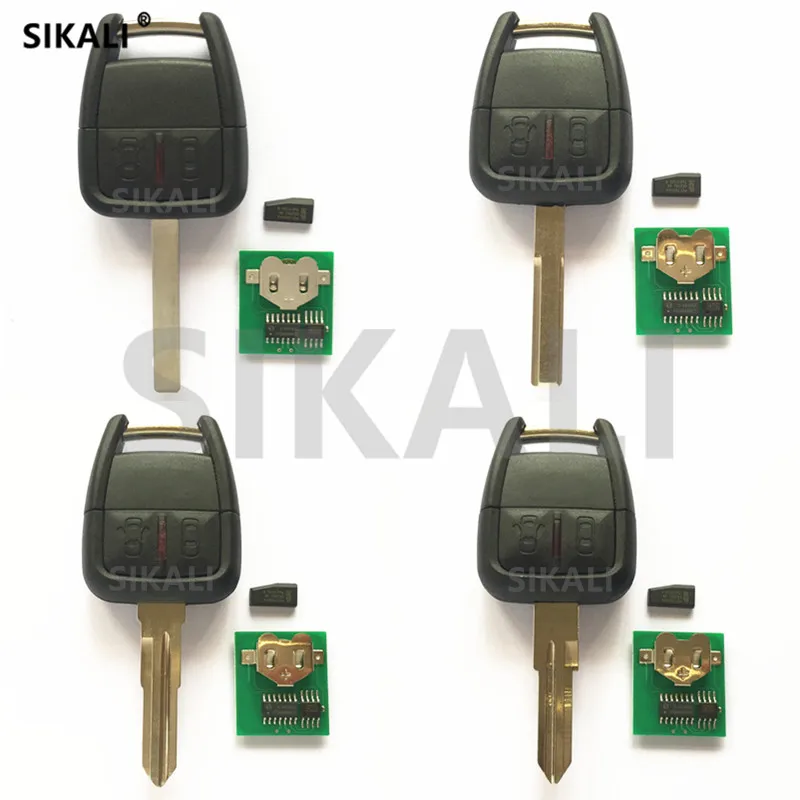 SIKALI 2 Buttons Car Remote Key for Chevrolet Astra Corsa Zafira Vectra 433.92 MHz with ID40 Chip Door Lock Controller | Автомобили и