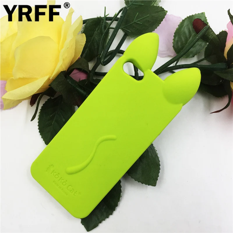 Чехол YRFF для apple iphone 4 4G силиконовый чехол задней панели телефона с 3d мышкой ушками