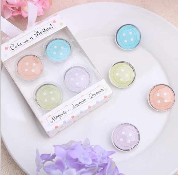 

Милый Магнит для холодильника в виде кнопки 200 шт./лот подарок гостей на свадьбу Бесплатная доставка