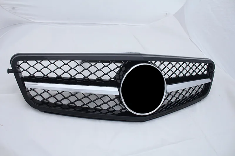 

2007-2014 year Mesh Grille ABS Material For C CLASS W204 Front Racing Grille grills Replace Front Grille Front Bumper
