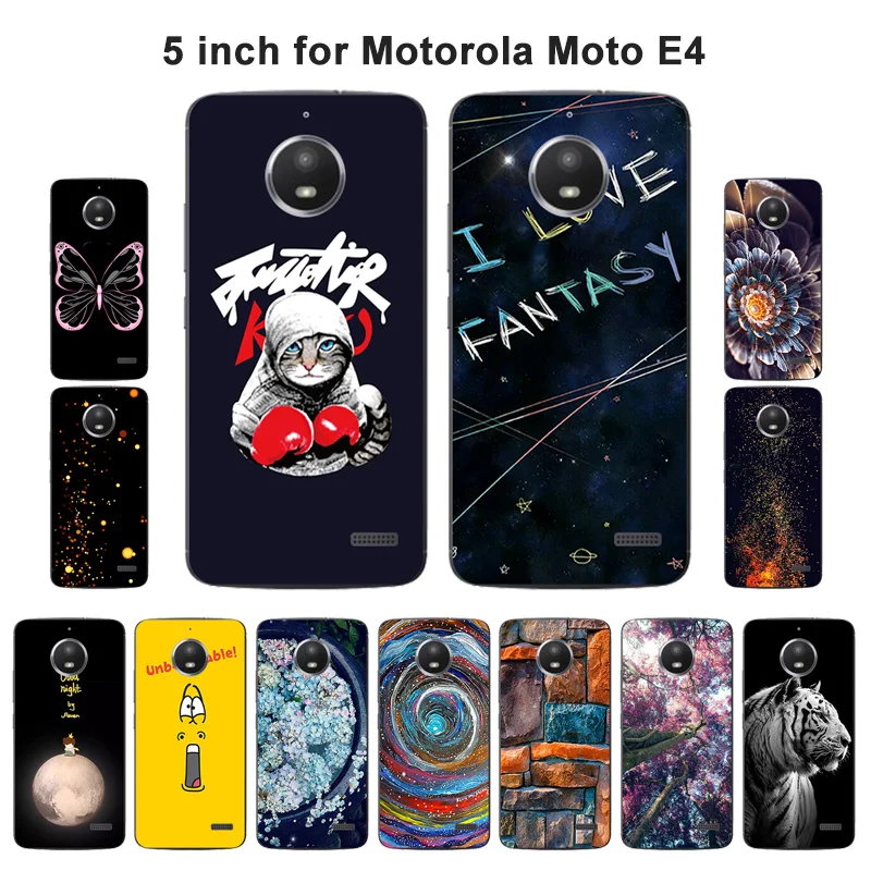 Силиконовый чехол для Motorola Moto E4 модный окрашенный 5 0 дюйма телефона E XT1766 XT1763|phone