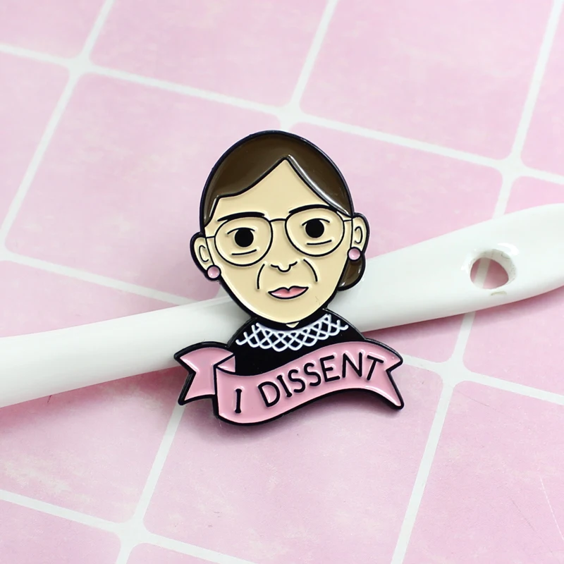 Женская булавка для воротника Ruth Bader гинсбург с эмблемой Justice подарок женщин