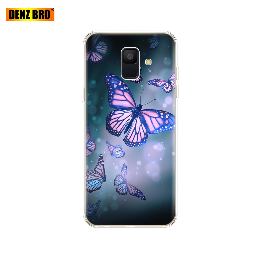 Для samsung Galaxy A6 чехол Dual SIM SM A600 A600F чехол для телефона samsung A6 plus A605 A605F защитный ковер бампер - Цвет: 61883