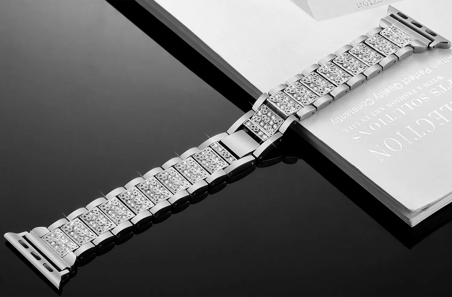 Ремешок для Apple Watch 42 мм 38 мм, 40 мм 44 мм из нержавеющей стали для iWatch 5 сменный ремешок для Apple Watch Series 5 4 3 2 1