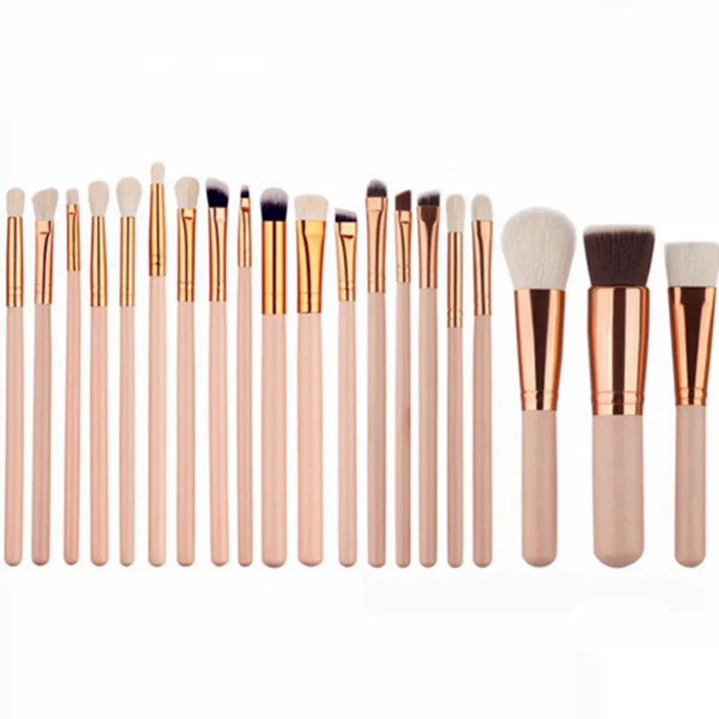 20 шт. Профессиональный набор кистей для макияжа основа подводки глаз тени век