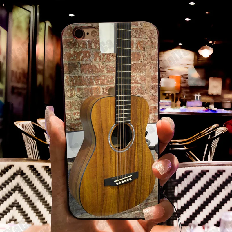 Чехол для телефона с гитарой Love Gibson iphone 11 12 Pro XR XS Max 8 7 6 6S Plus X 5 5S SE | Мобильные