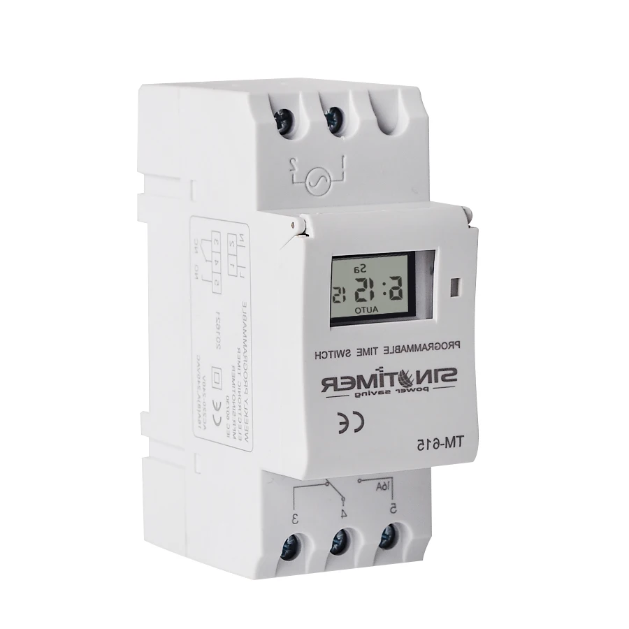 110V Sinotimer Tm-615H-30A электронный 7 дней в неделю программируемый цифровой переключатель времени реле таймера управления Ac 30A Din рейку - Цвет: 110V