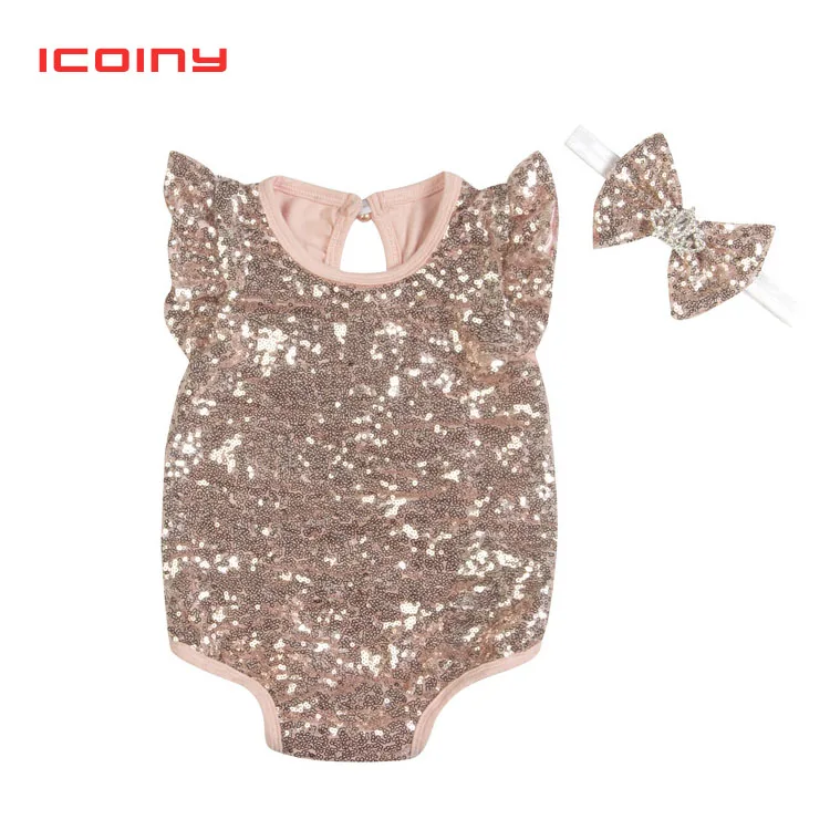 Детский комбинезон золотого цвета одежда без рукавов для младенцев 0 1 2 3 лет