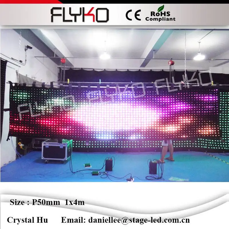 Светодиодная занавеска для видеосъемки сценического видения полноцветная