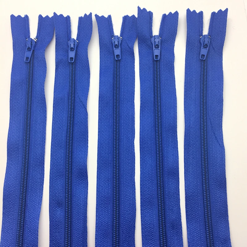 Blue 10 шт.(40 см 16 дюймов) длина многоцелевой нейлоновой катушки молнии портной шитье ремесло U pick - Цвет: Blue
