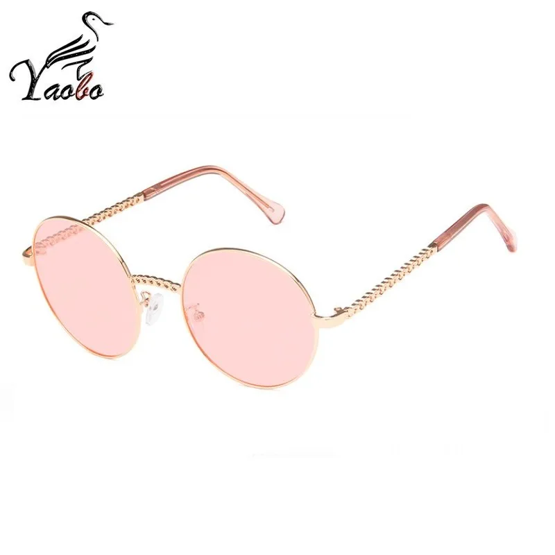 Женские и мужские круглые очки большие дизайнерские в винтажной оправе