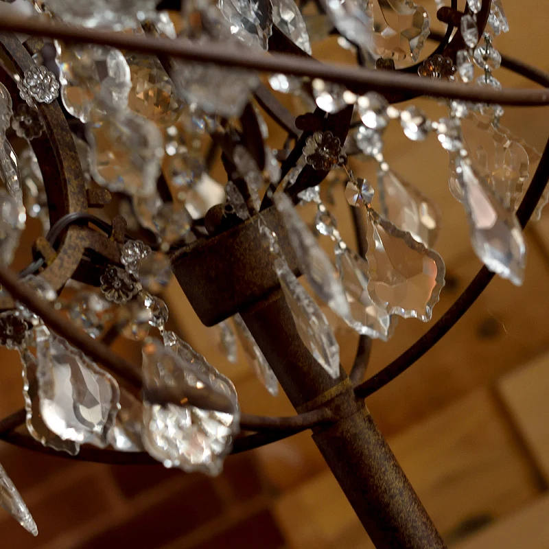 Светильник напольный светодиодный в американском стиле ретро с