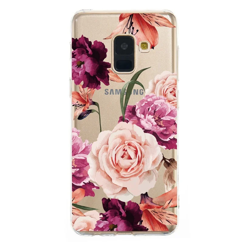 Чехол для Samsung Galaxy A8 2018 прозрачный Ультратонкий Мягкий чехол из ТПУ с