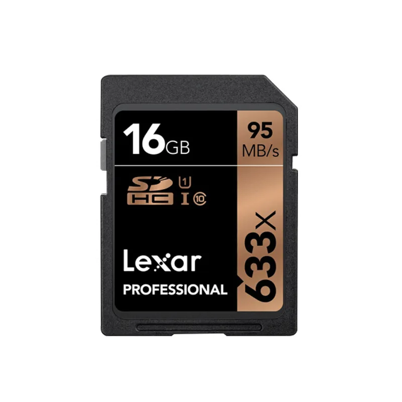 16GB Lexar 633x слот для карт памяти 512 ГБ Высокое Скорость 95 МБ/с. 16 Гб оперативной памяти, 32 Гб встроенной памяти Class 10 SD Card 64 Гб 128 UHS-I для 1080p Full-HD 4K Камера - Емкость: 16GB