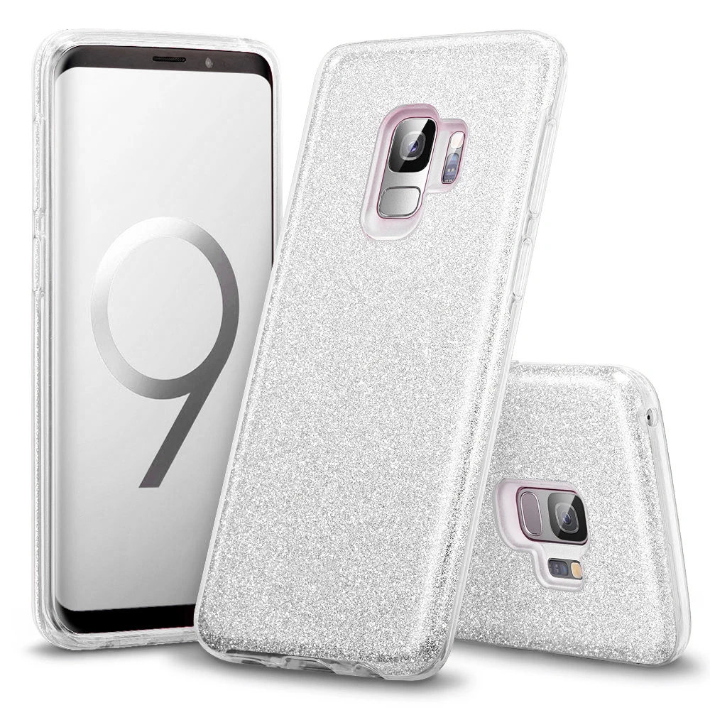 Противоударный мягкий блестящий чехол для samsung Galaxy S10e S10 S6 S7 край S9 S8 плюс A6 A8 J2 J4 J6 A3 A5 J3 J5 J7 крышка