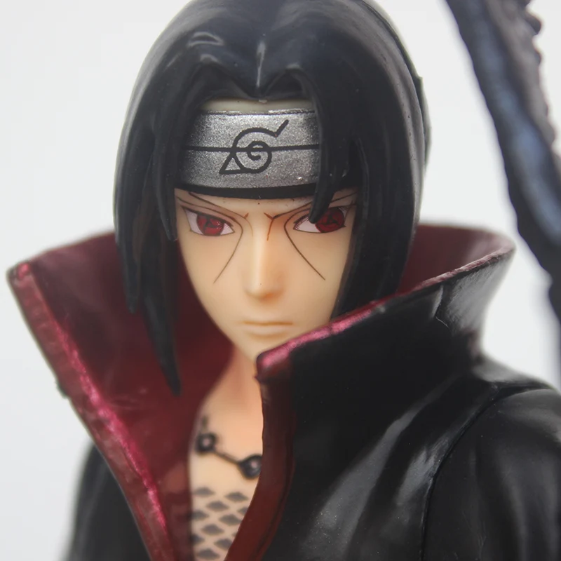 Аниме Naruto Shippuden Itachi ПВХ фигурка GK Учиха Итачи с вороной Коллекционная модель игрушки 28 см
