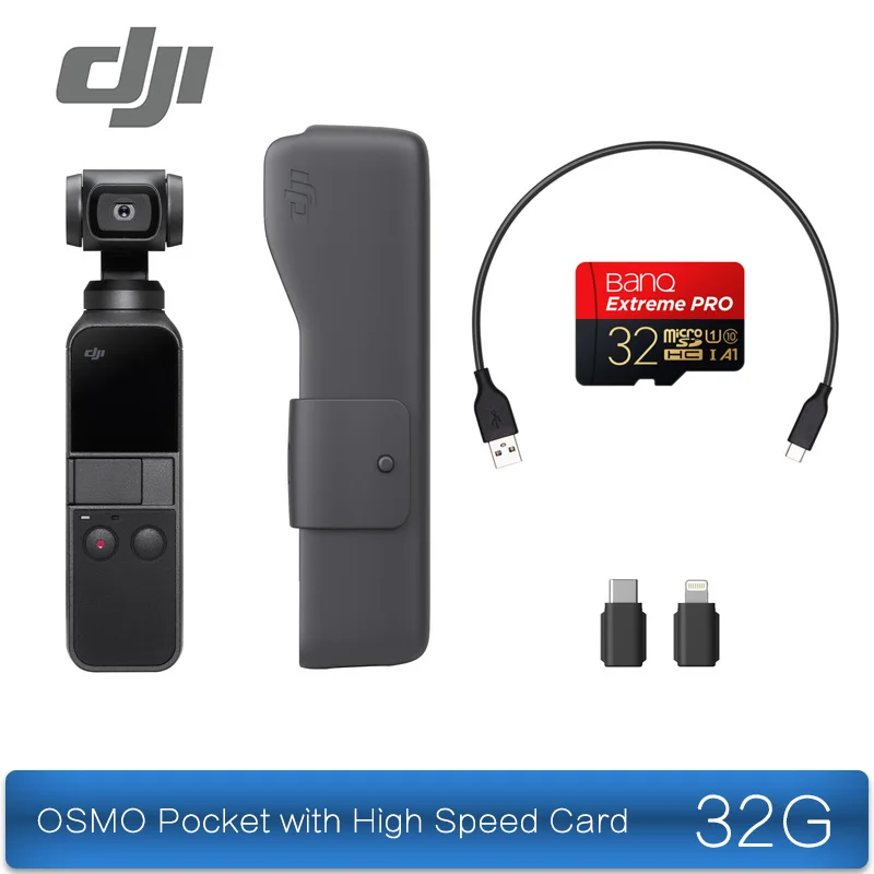 OSMO Pocket 2 DJI Osmo карман 3-осевая стабилизированная для цифровой зеркальной камеры 4K 60fps мини-видеокамера легкий и Портативный - Цвет: OSMO Pocket 2
