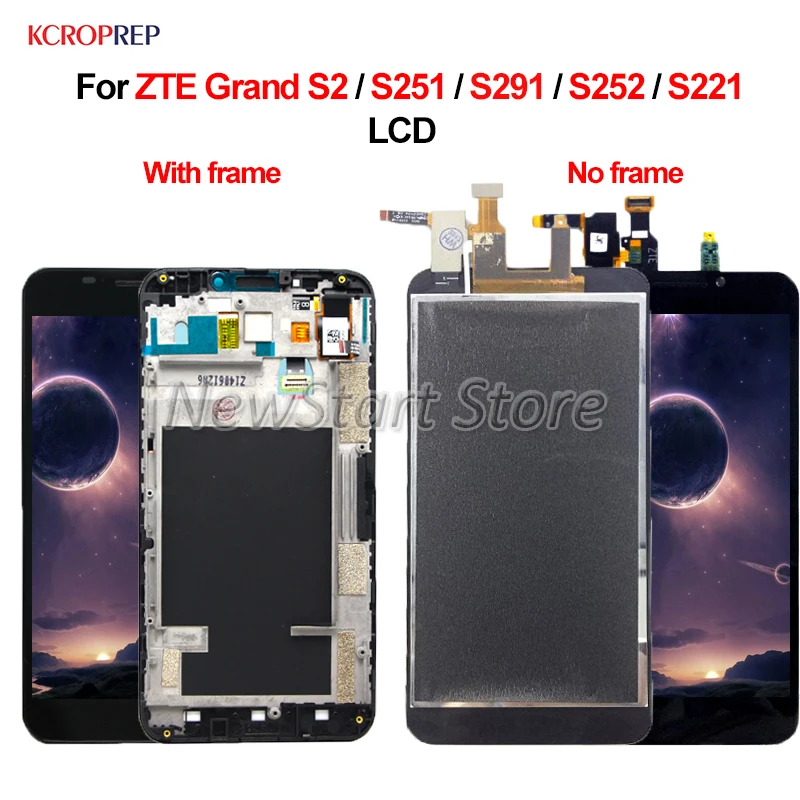 Для ZTE Grand S2 S 2 II LCD дисплей кодирующий преобразователь сенсорного экрана в сборе