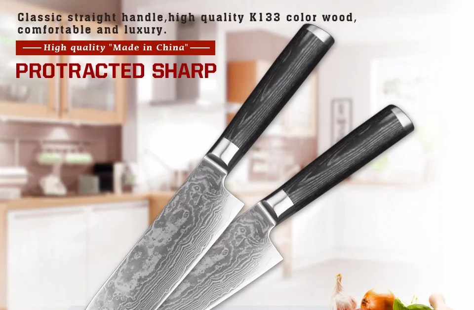XINZUO 7 дюймов нож Santoku 67 слой Китай нож шеф-повара Дамасская нержавеющая сталь Профессиональный кухонный нож с деревянной ручкой Pakka