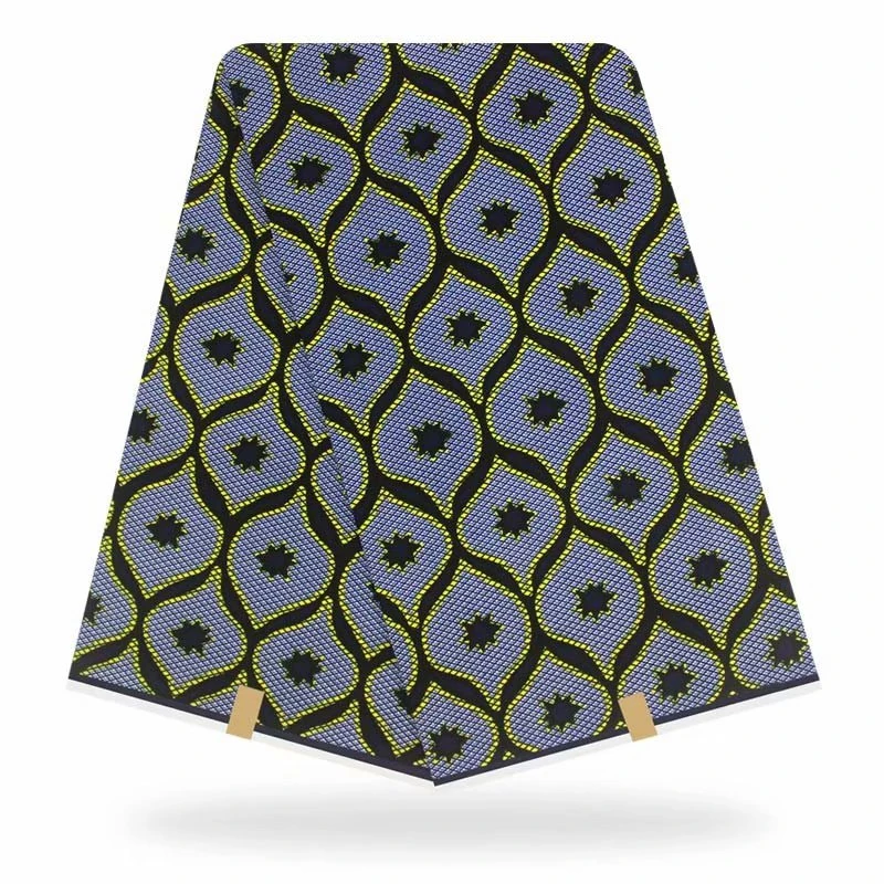 Esewing африканская батиковая набивка ткань золотой узор Настоящая Африканская ткань с воском гарантированное настоящая Анкара восковая печать хлопок для платья