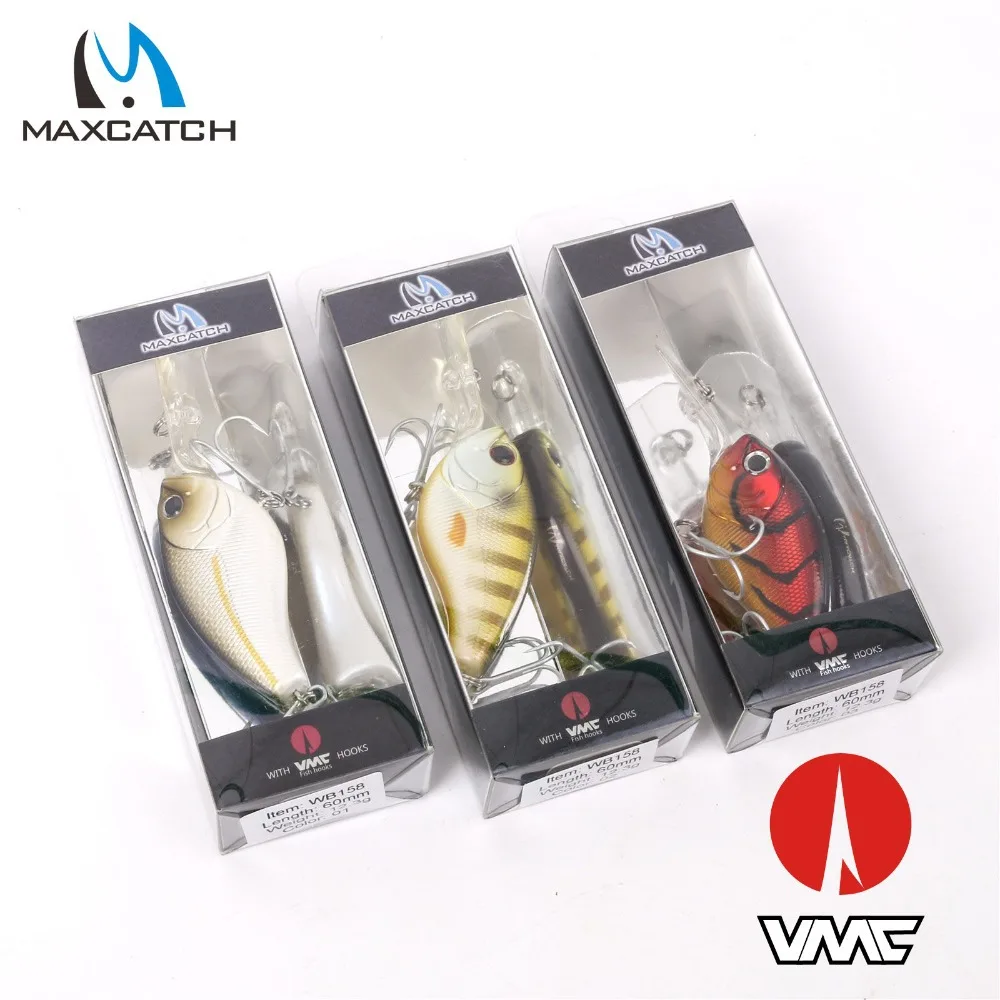 Maximumcatch 1 шт. пожизненная кривошипная приманка рыболовные приманки с VMC крючками 60
