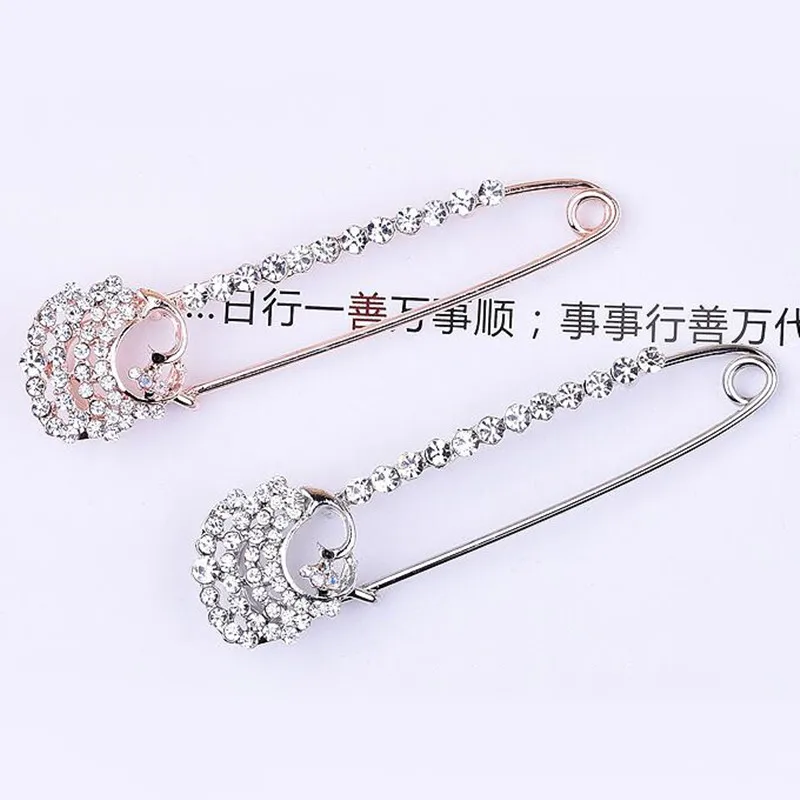 Модные животных стразы броши в форме павлина булавки для женщин ювелирные