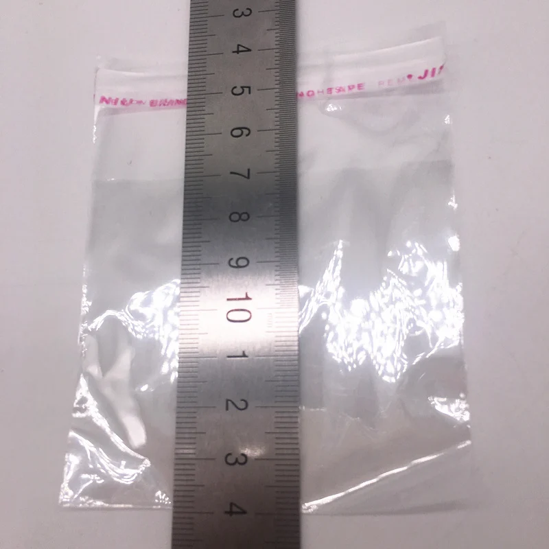 8x10cm 100 шт 4х6см- 22x20 см многоразовый полиэтиленовый пакет прозрачные Opp пластиковые пакеты самоклеющиеся герметичные ювелирные изделия делая мешок - Цвет: 8x10cm