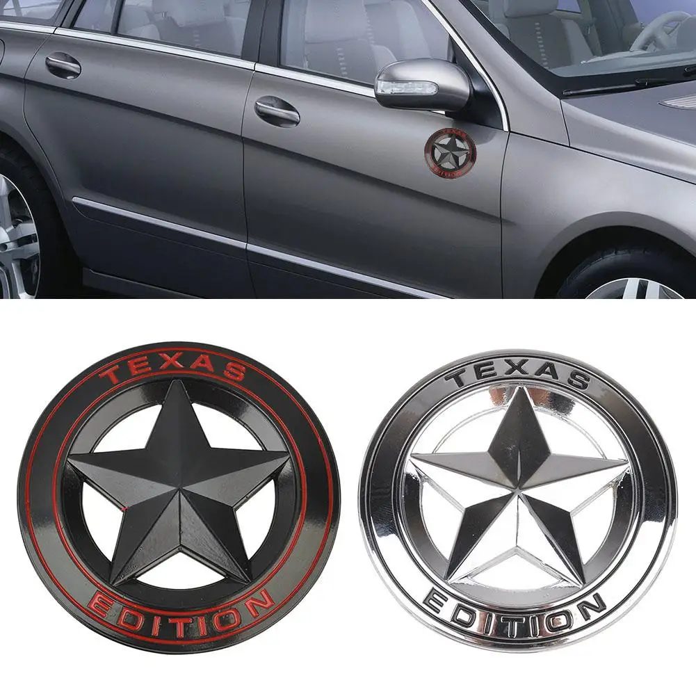 Металлическая 3D дизайнерская наклейка для автомобиля эмблема Texas Edition с эмблемой