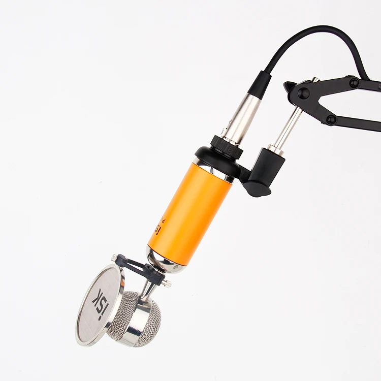Микрофон ISK для компьютера и караоке профессиональный конденсаторный микрофон