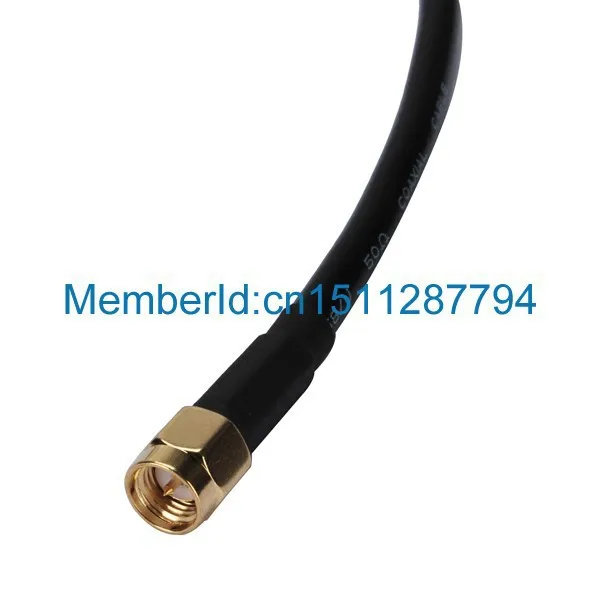 ALLISHOP RG58 SMA Штекерный RP-SMA разъем WIFI Внешний удлинитель 5 м Новое поступление