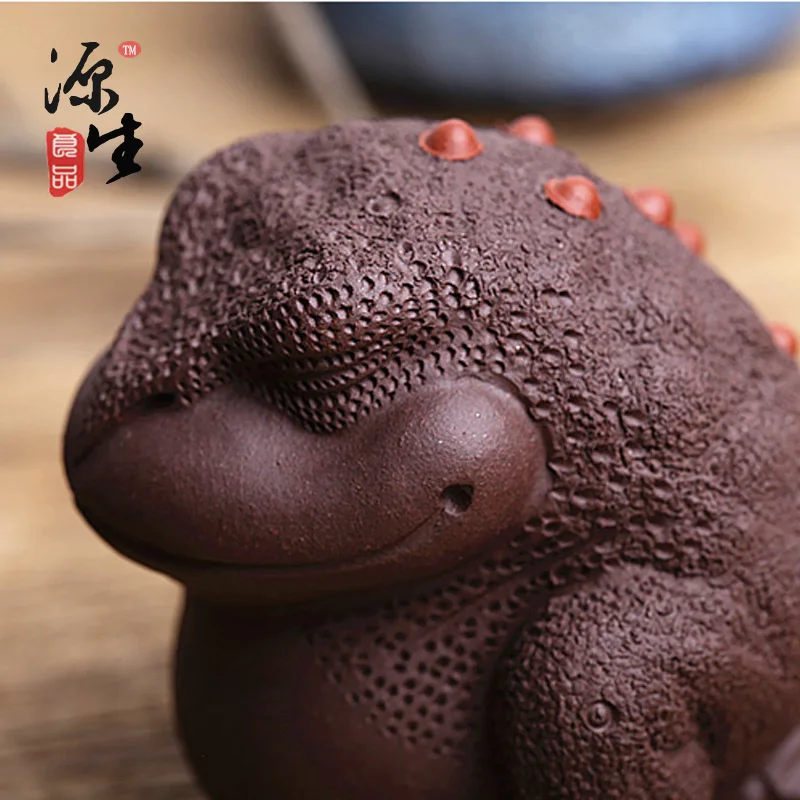 Yixing Фиолетовый Глиняный чай для домашних животных трехногий Золотой жаб ручной