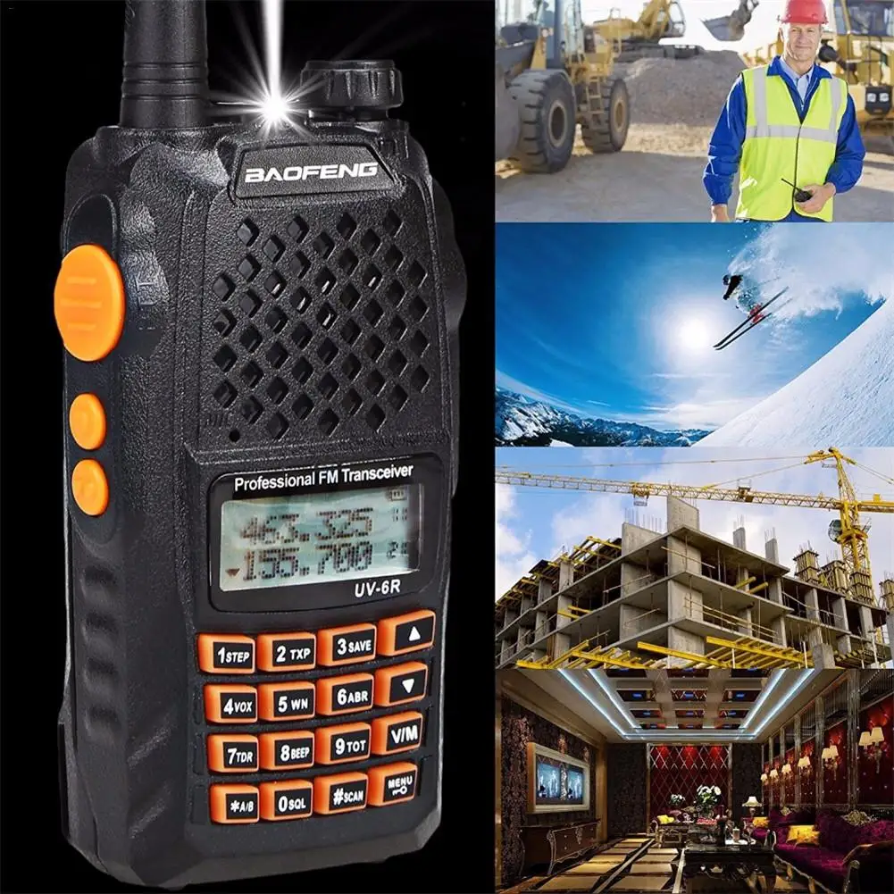 Baofeng UV-6R рация 5 Вт радио UHF VHF Двухдиапазонный UV 6R CB обновление UV-5R HF