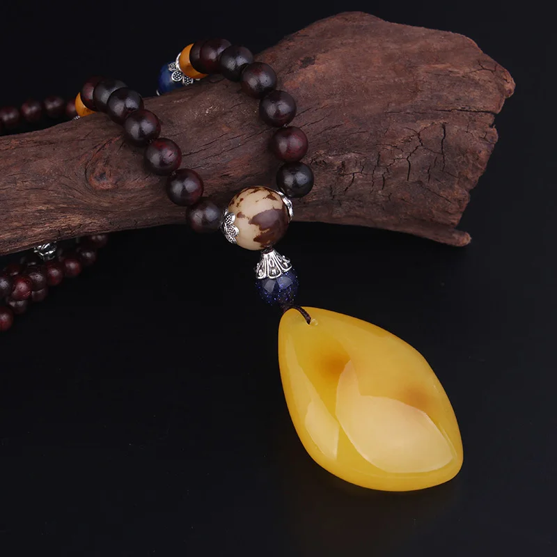 Пемза водонепроницаемые восковые ювелирные изделия в непальском стиле ручной