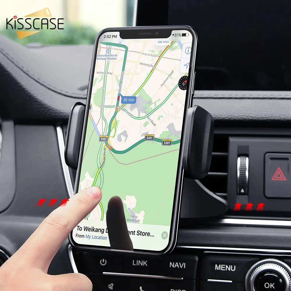 Автомобильный держатель для телефона KISSCASE с CD слотом iPhone Samsung универсальный