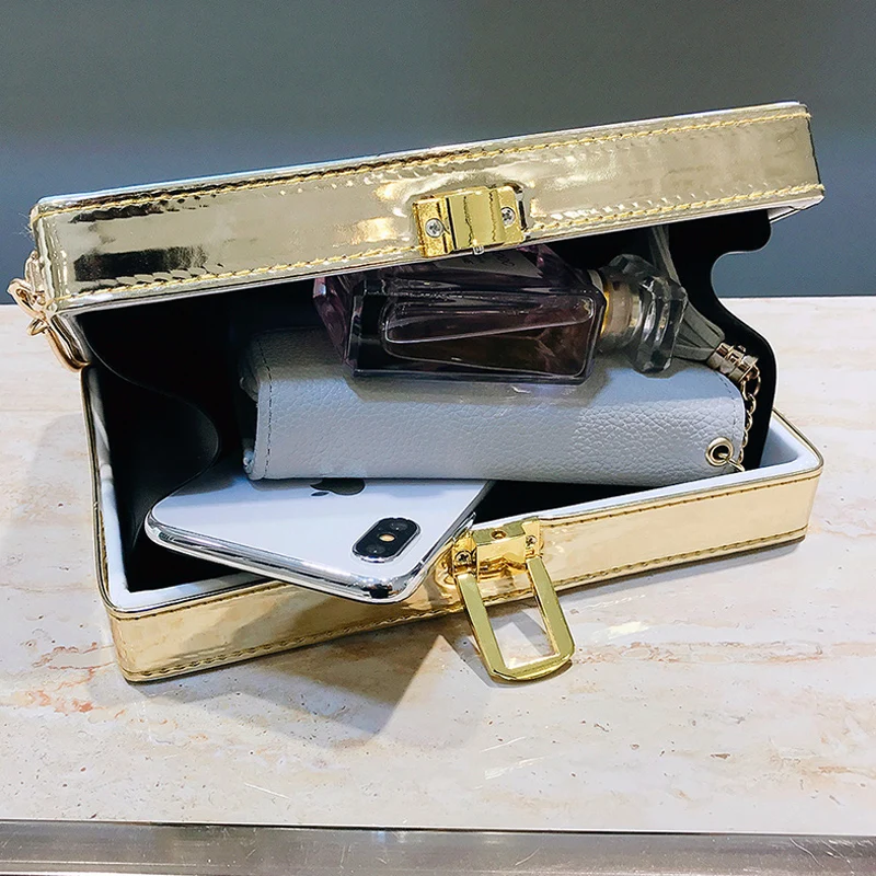 

Fashionable Oil Painting Cartoon Vintage Box Style Ladies Party Clutch Bag Shoulder Bag Tote Crossbody Mini Messenger Bag F