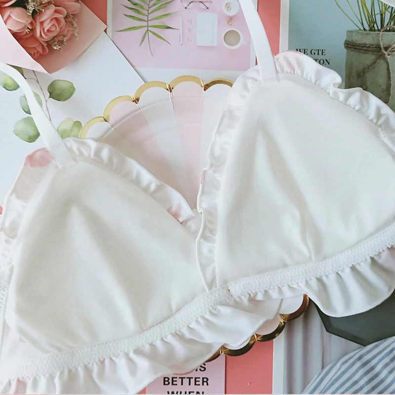 Лолита детское нижнее белье с принтом клубника пикантные Japnaese бюстгальтер и