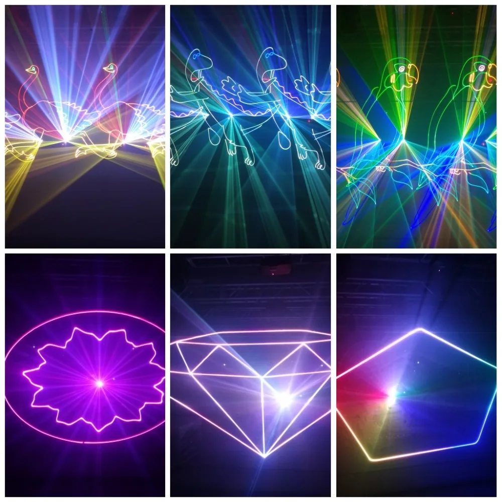 DMX 5000mw свет 5 ватт RGB полноцветная анимационная лазерная система шоу - купить по