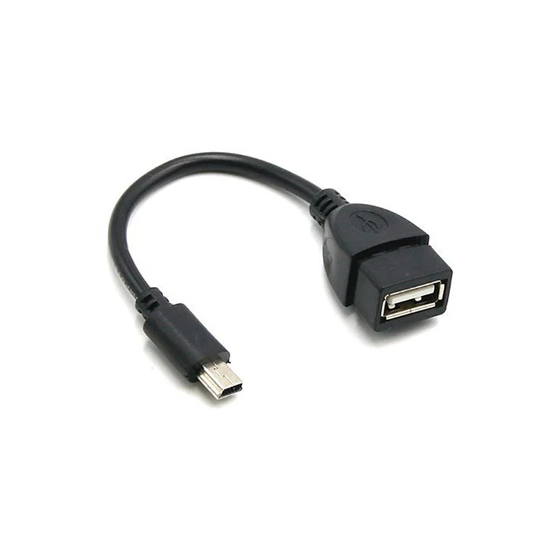 Переходник Mini USB папа мама для автомобильного кабеля OTG видеокамеры