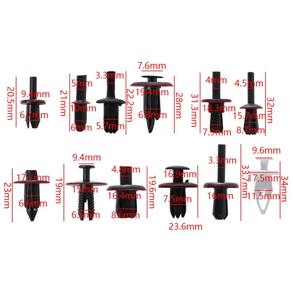 WISH-350pcs для кузова автомобиля с зажимом и заклепками | Инструменты