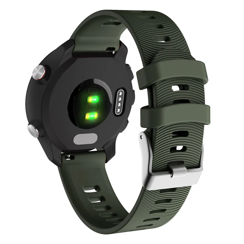 Спортивный мягкий силиконовый сменный ремешок для часов Garmin Forerunner 245 Смарт-часы браслет носимые Аксессуары#604